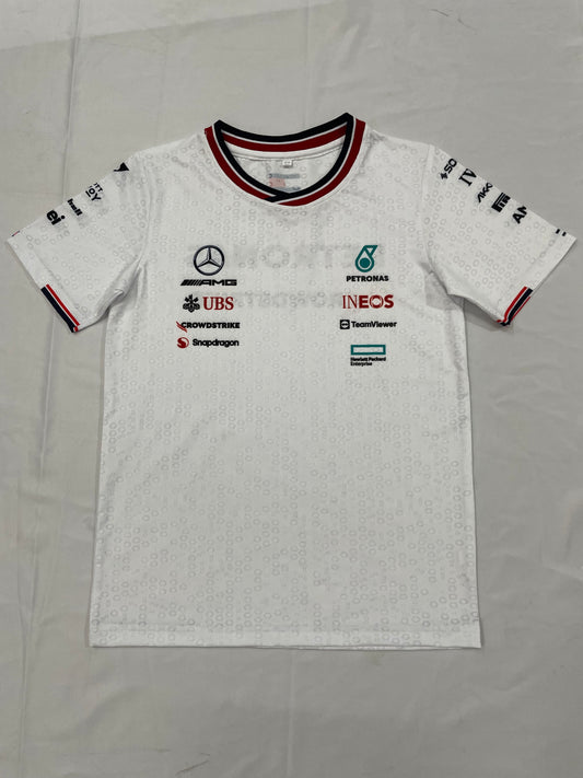 Camiseta Mercedes Blanco 2024 (Niño)