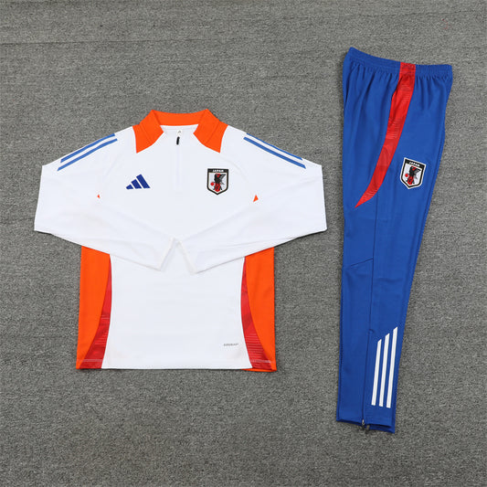 Chandal de niño Japon 24/25 (Blanco y naranja)