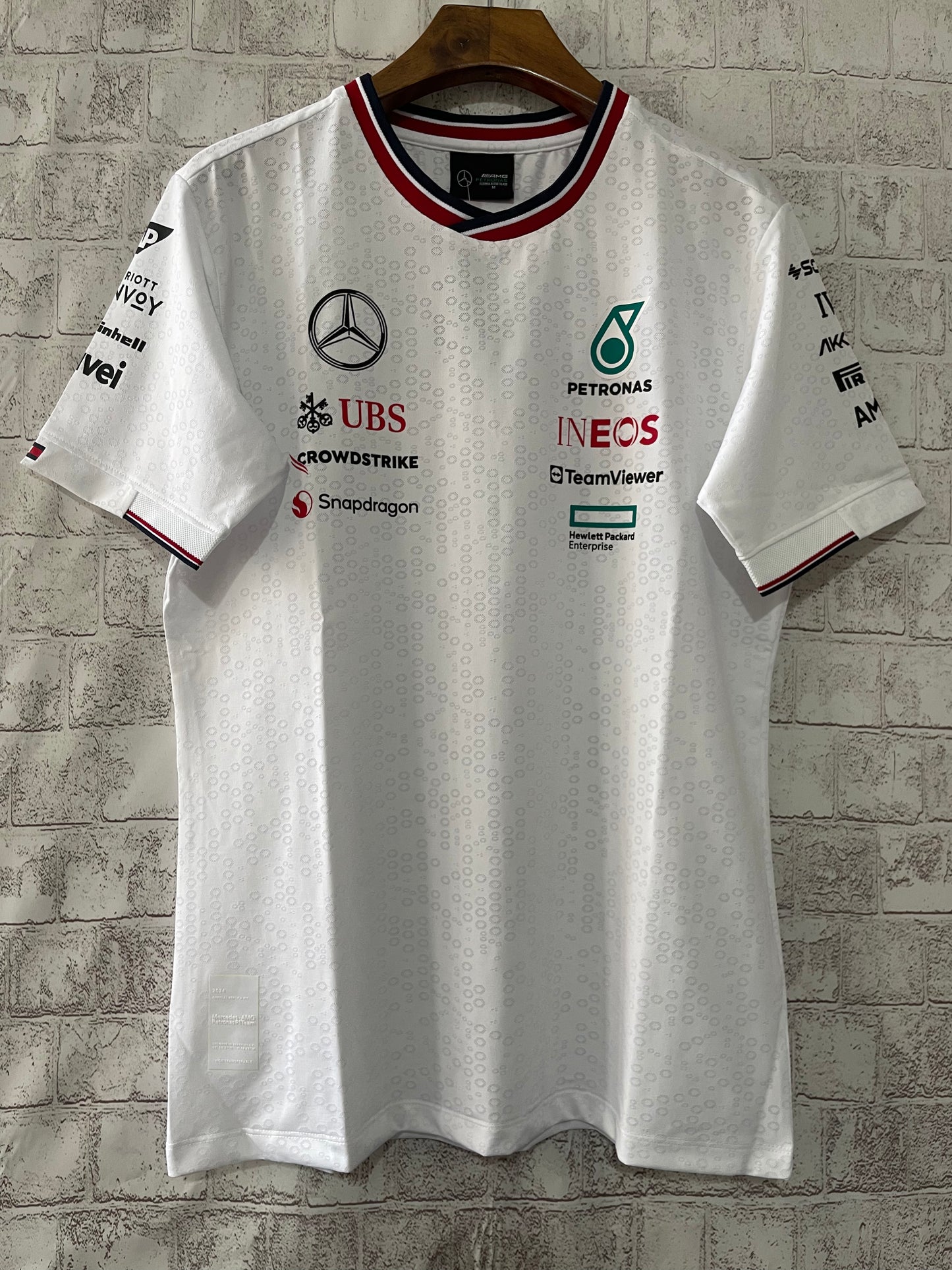 Camiseta Mercedes 2024 Blanco