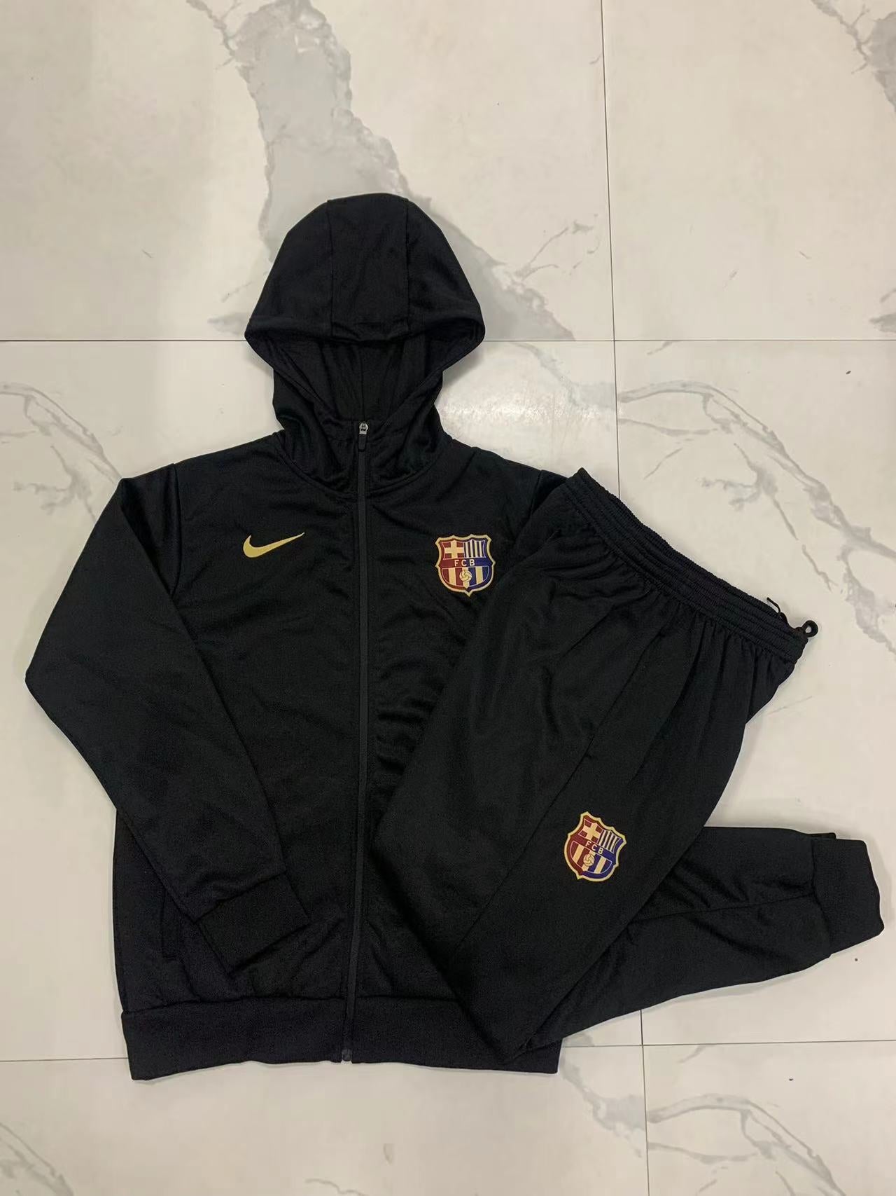 Chándal con Capucha FC Barcelona 24/25 (Negro)