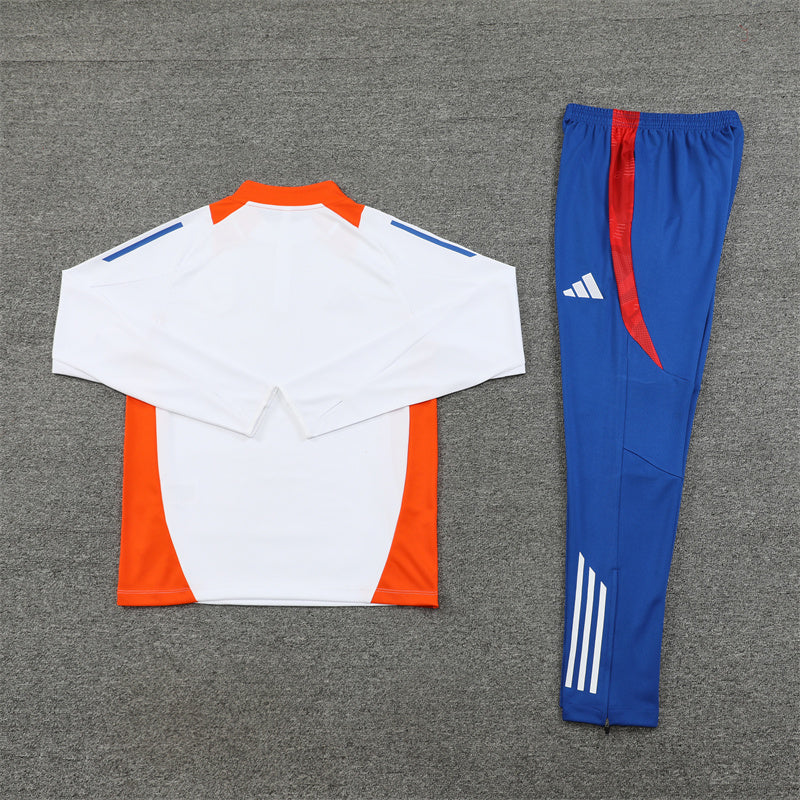 Chandal de niño Japon 24/25 (Blanco y naranja)