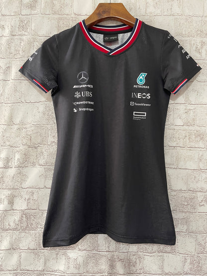 Camiseta Mercedes Negro 2024 (Mujer)